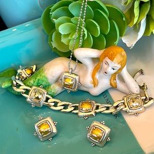 Brighton AFFECTIONATE Your True Colors Gold Silver Necklace Bracelet Earrings